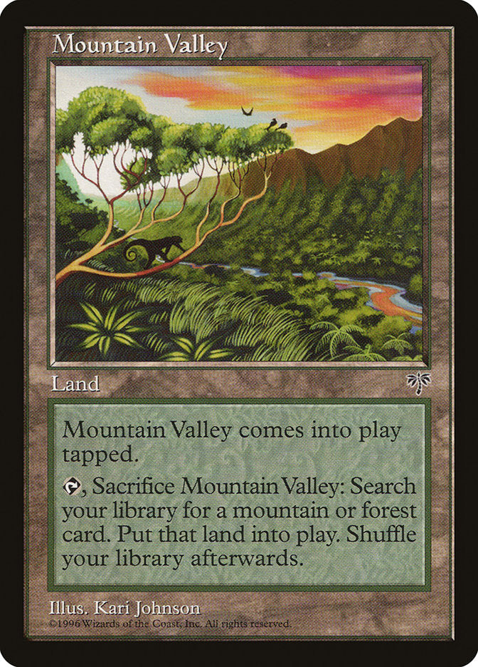 Mountain Valley [Mirage] Magic: The Gathering