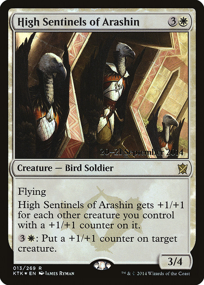 High Sentinels of Arashin [Khans of Tarkir Prerelease Promos] Magic: The Gathering