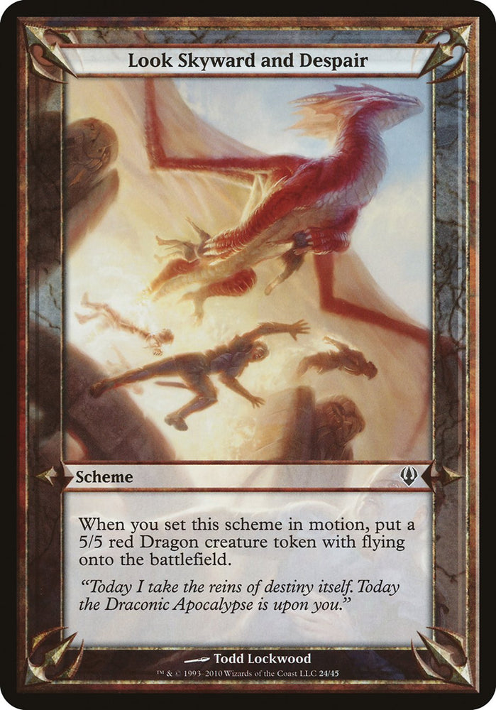 Look Skyward and Despair (Schemes) [Archenemy Schemes] Magic: The Gathering