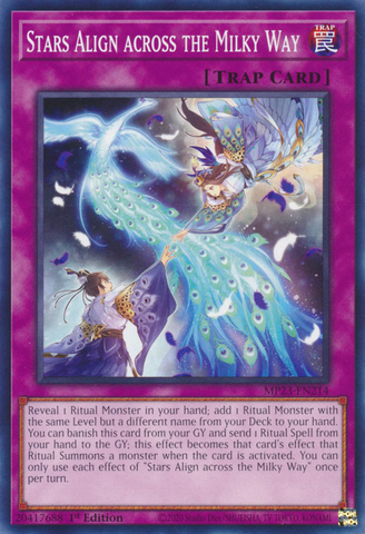 Stars Align across the Milky Way [MP23-EN214] Rare - Yugioh Cards For Your TCG Needs!