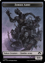 Phyrexian Germ // Zombie Army Double-Sided Token [Modern Horizons 3 Tokens] Magic: The Gathering