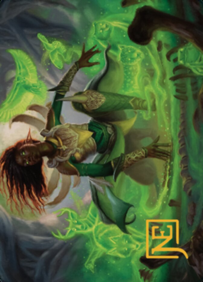 Fauna Shaman Art Card (Gold-Stamped Signature) [The Brothers' War Art Series] Magic: The Gathering