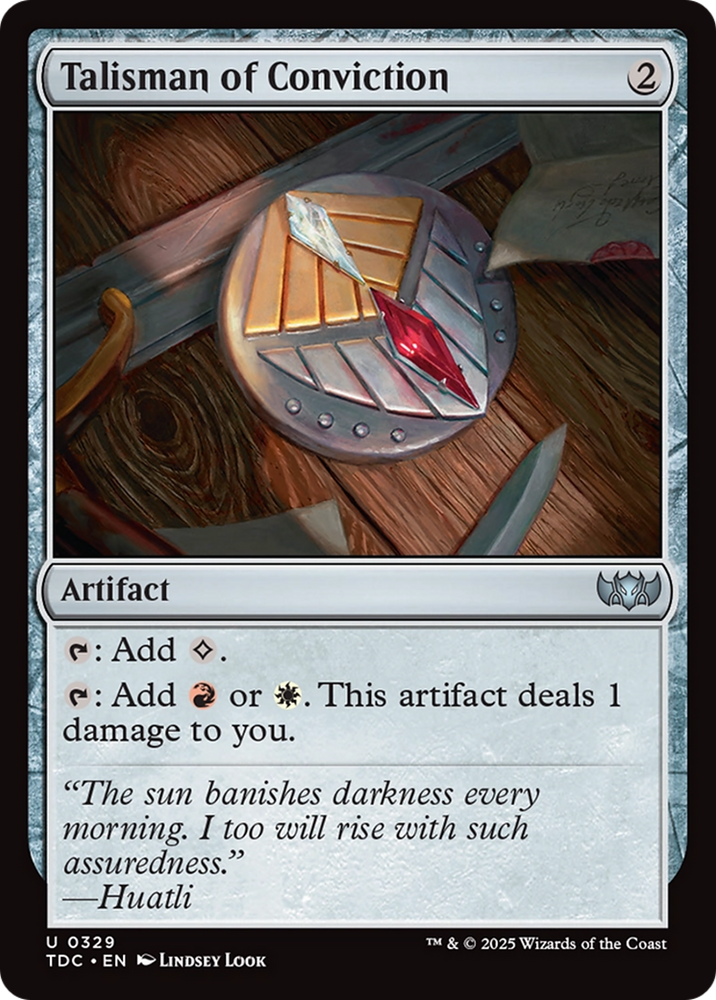 Talisman of Conviction [Tarkir: Dragonstorm Commander] Magic: The Gathering