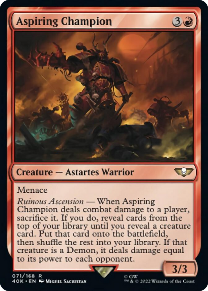 Aspiring Champion [Warhammer 40,000] Magic: The Gathering