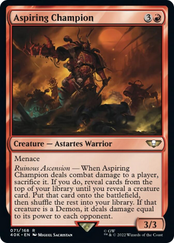 Aspiring Champion [Warhammer 40,000] Magic: The Gathering