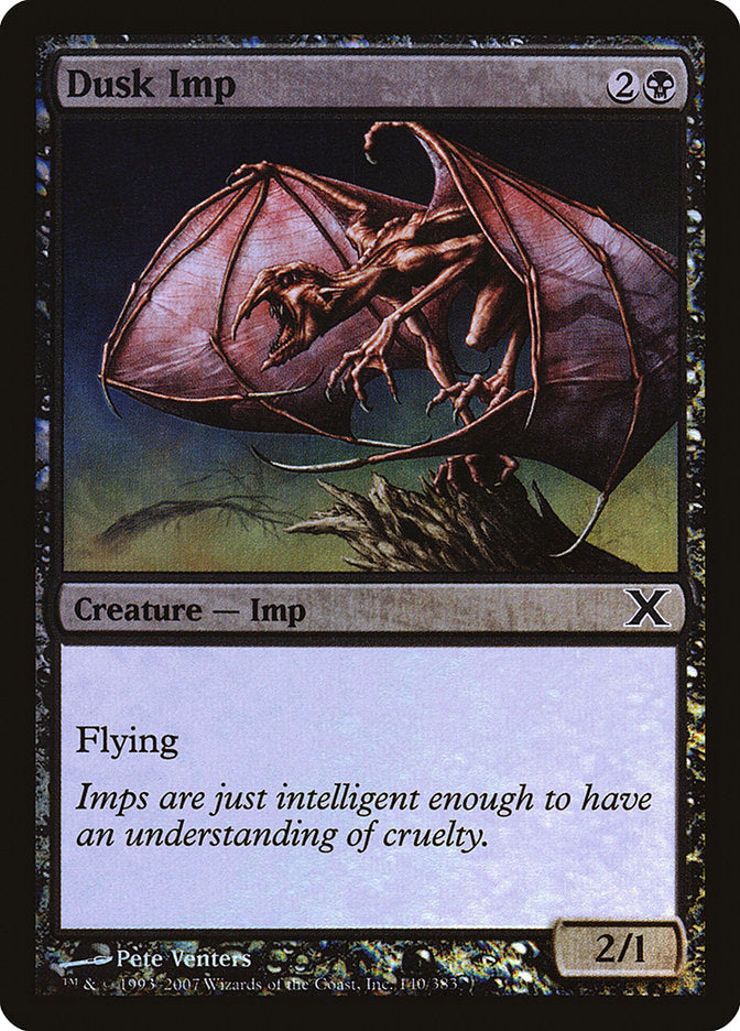 Dusk Imp (Premium Foil) [Tenth Edition] Magic: The Gathering