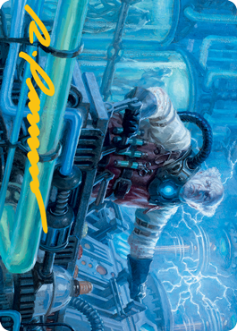 Ludevic, Necrogenius Art Card (Gold-Stamped Signature) [Innistrad: Midnight Hunt Art Series] Magic: The Gathering