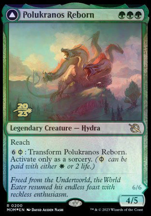 Polukranos Reborn // Polukranos, Engine of Ruin [March of the Machine Prerelease Promos] Magic: The Gathering