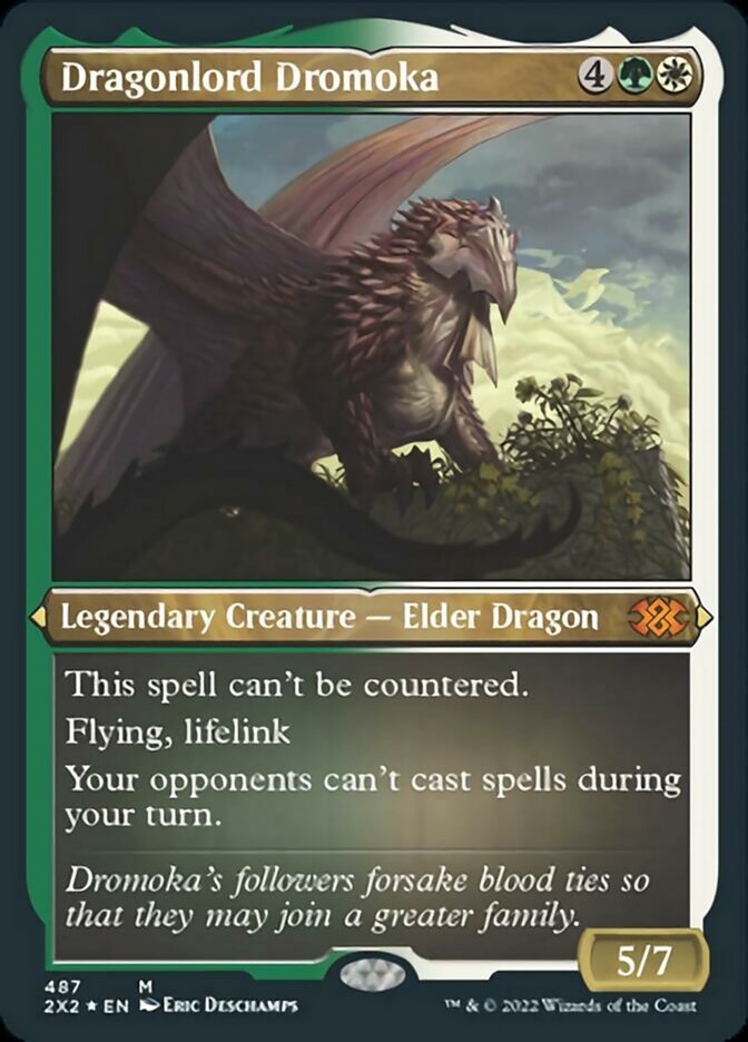 Dragonlord Dromoka (Foil Etched) [Double Masters 2022] Magic: The Gathering