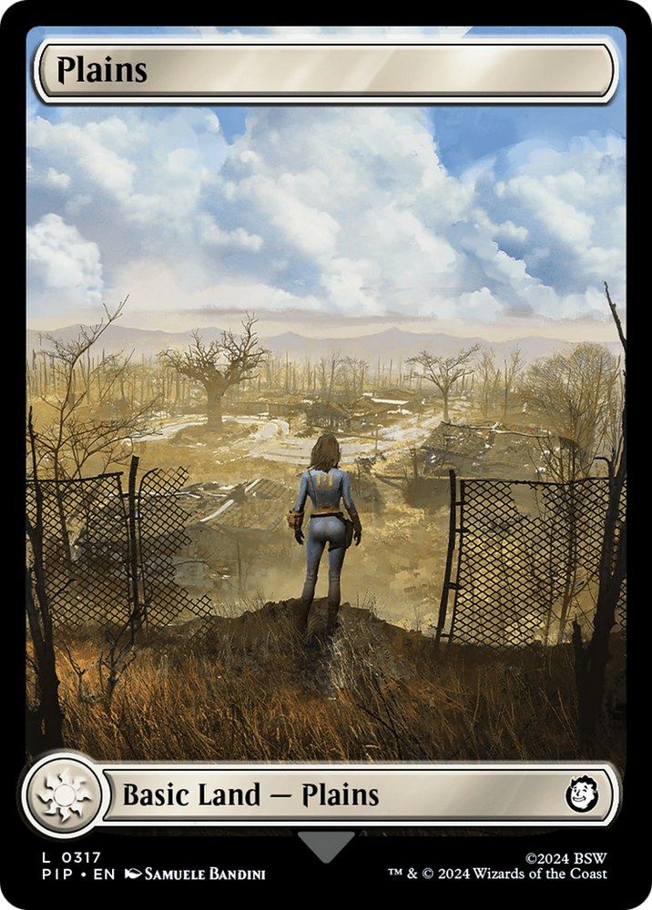 Plains (0317) [Fallout] Magic: The Gathering