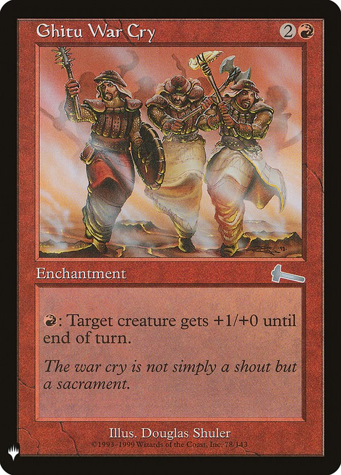 Ghitu War Cry [Mystery Booster] Magic: The Gathering