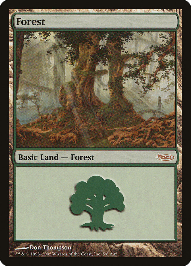 Forest (5) [Arena League 2005] Magic: The Gathering