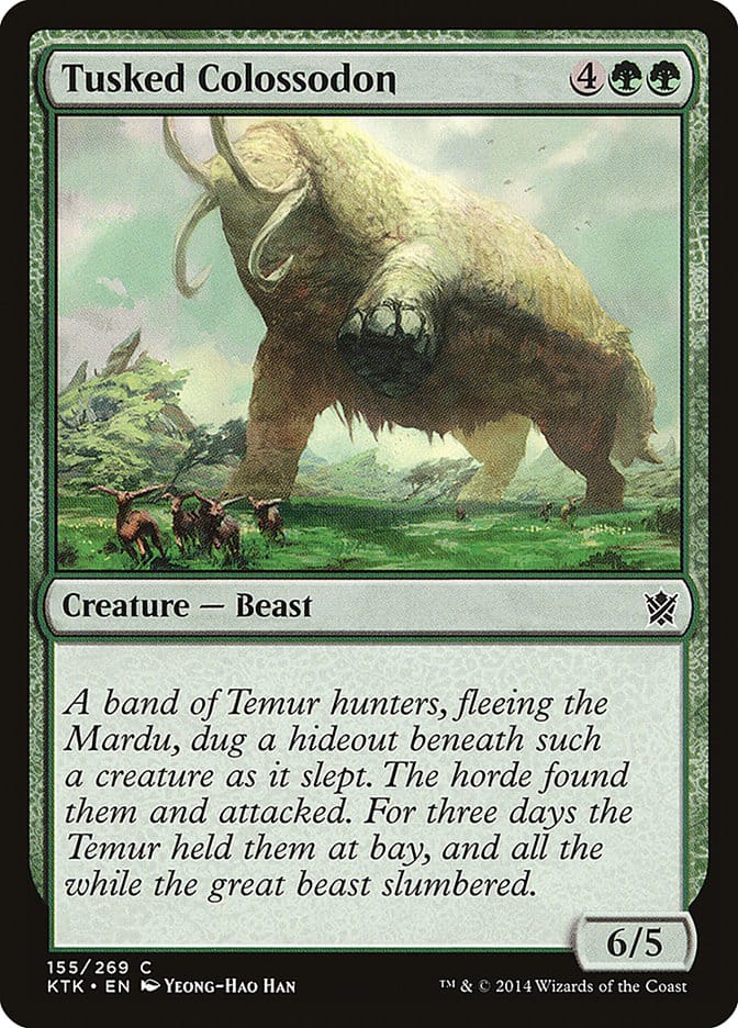 Tusked Colossodon [Khans of Tarkir] Magic: The Gathering