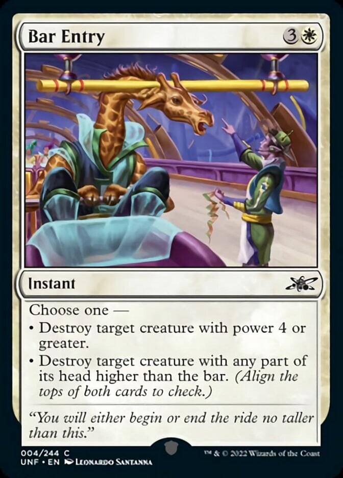 Bar Entry [Unfinity] Magic: The Gathering
