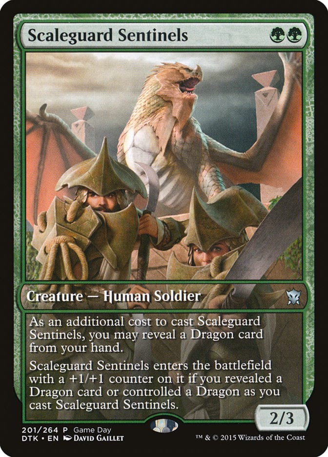 Scaleguard Sentinels (Game Day) [Dragons of Tarkir Promos] Magic: The Gathering