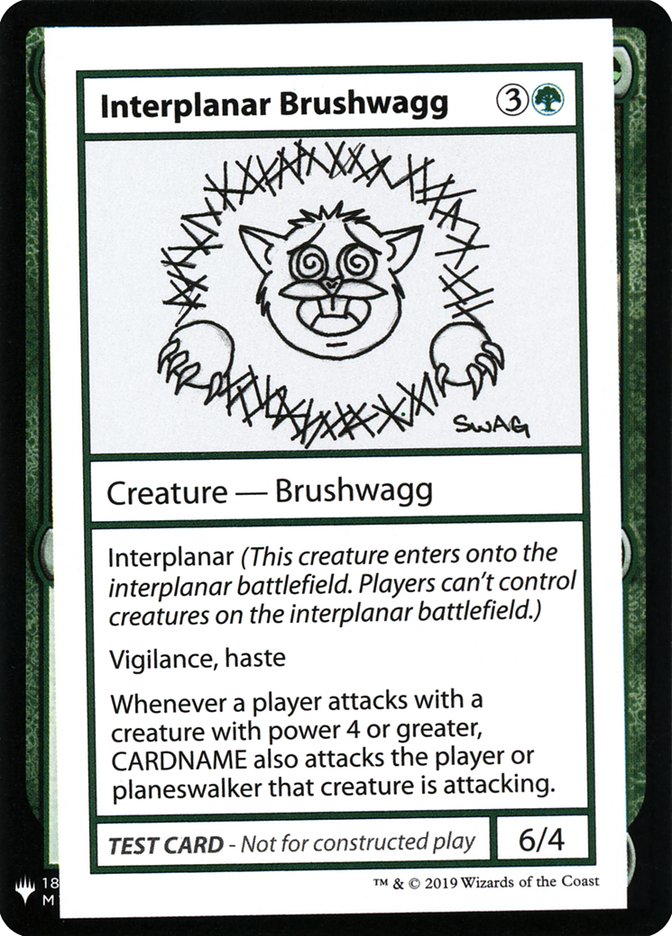 Interplanar Brushwagg [Mystery Booster Playtest Cards] Magic: The Gathering