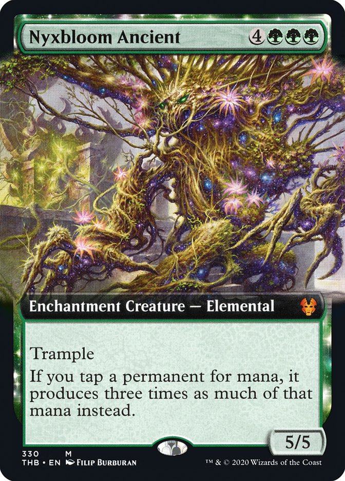 Nyxbloom Ancient (Extended Art) [Theros Beyond Death] Magic: The Gathering