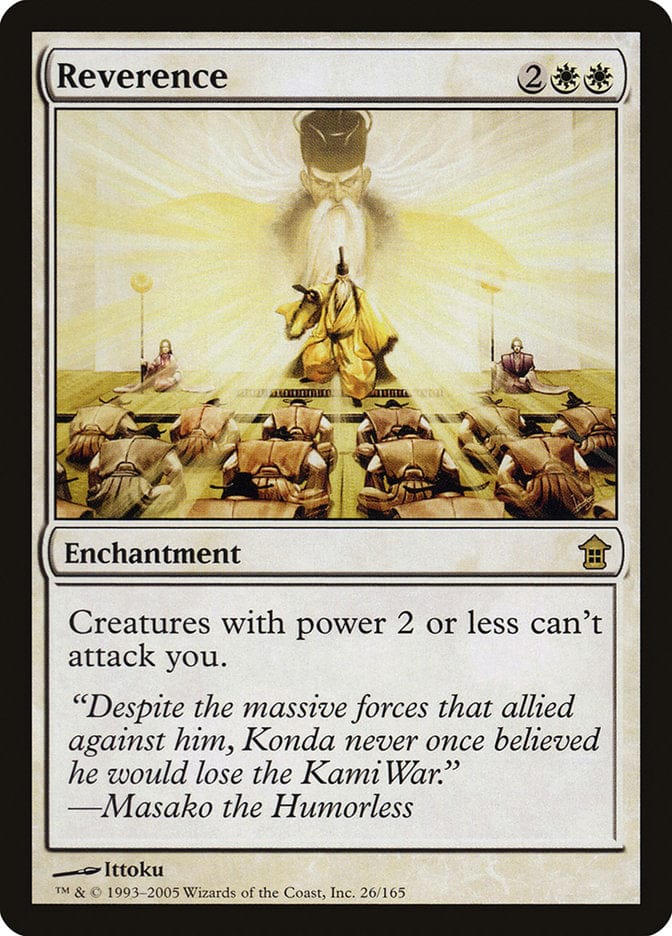 Reverence [Saviors of Kamigawa] Magic: The Gathering