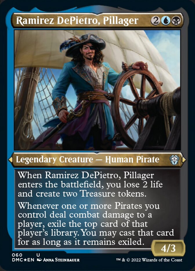 Ramirez DePietro, Pillager (Foil Etched) [Dominaria United Commander] Magic: The Gathering