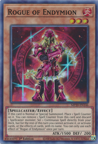 Rogue of Endymion [MP20-EN146] Super Rare - Yugioh Cards For Your TCG Needs!