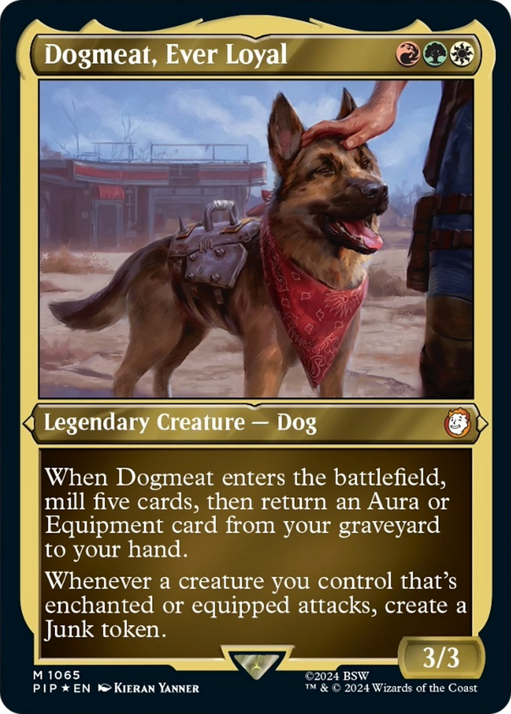 Dogmeat, Ever Loyal (Display Commander) [Fallout] Magic: The Gathering