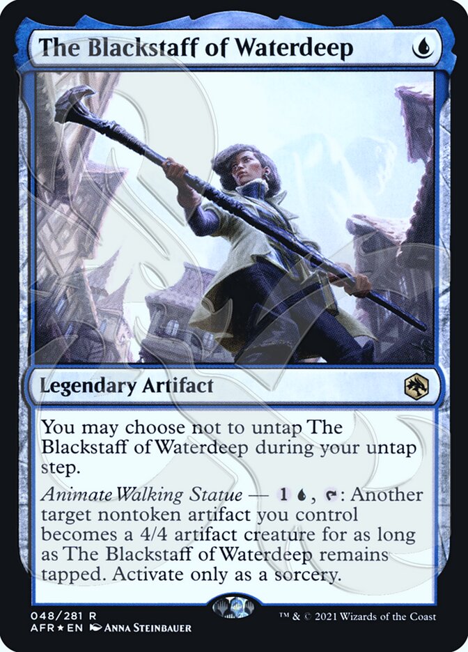 The Blackstaff of Waterdeep (Ampersand Promo) [Dungeons & Dragons: Adventures in the Forgotten Realms Promos] Magic: The Gathering