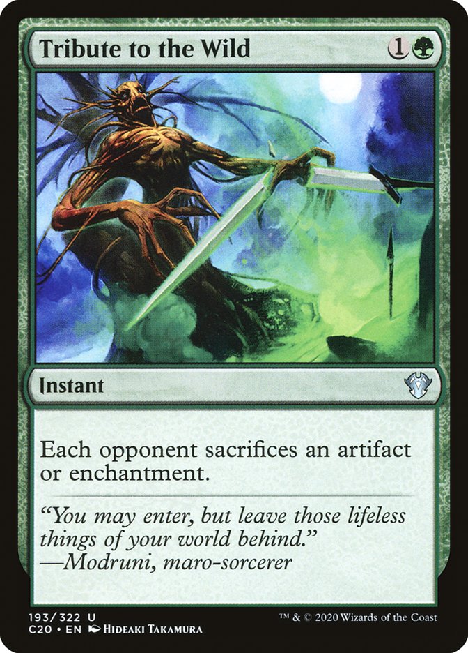 Tribute to the Wild [Commander 2020] Magic: The Gathering