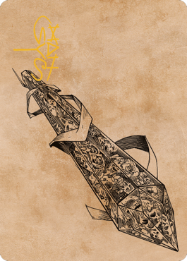 Stonespeaker Crystal Art Card (Gold-Stamped Signature) [Commander Legends: Battle for Baldur's Gate Art Series] Magic: The Gathering