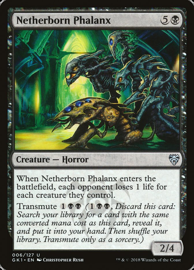 Netherborn Phalanx [Guilds of Ravnica Guild Kit] Magic: The Gathering