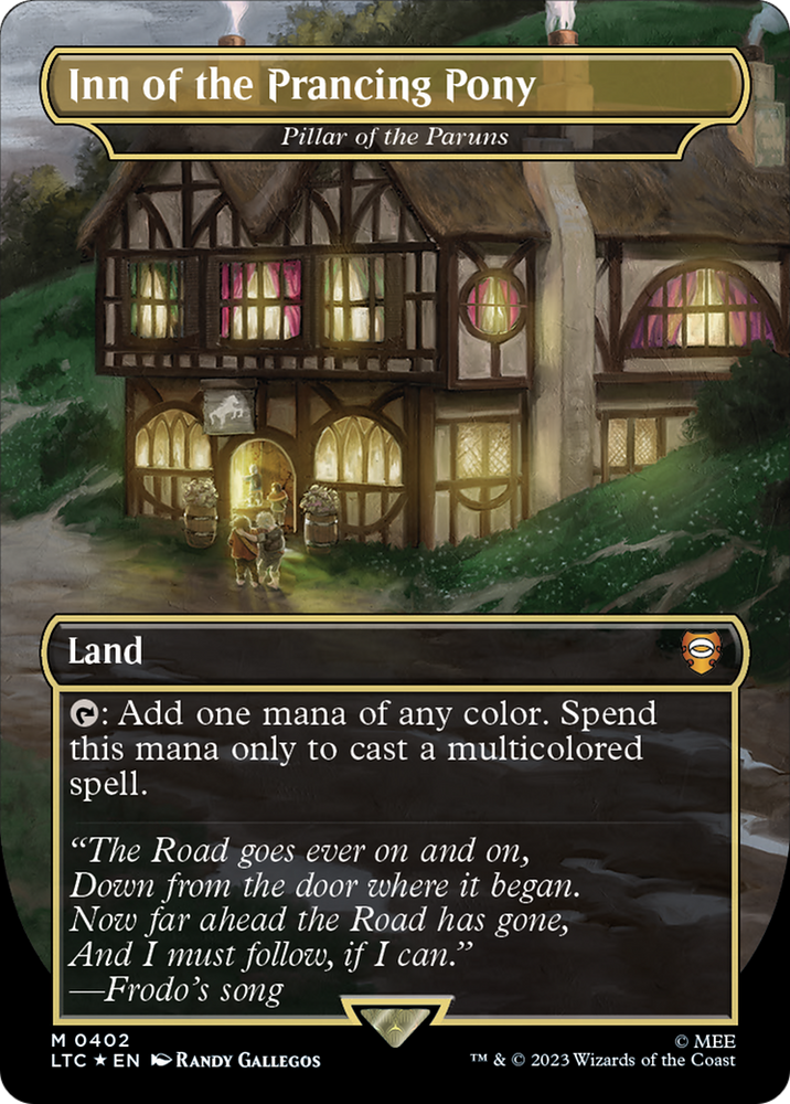 Inn of the Prancing Pony - Pillar of the Paruns (Surge Foil Realms and Relics) [The Lord of the Rings: Tales of Middle-Earth Commander] Magic: The Gathering