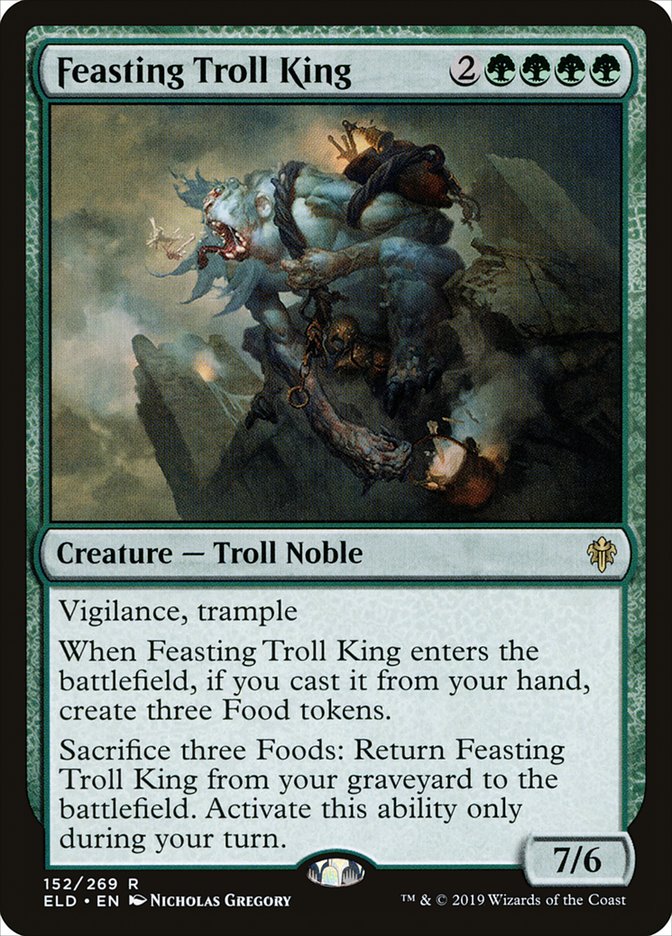 Feasting Troll King [Throne of Eldraine] Magic: The Gathering