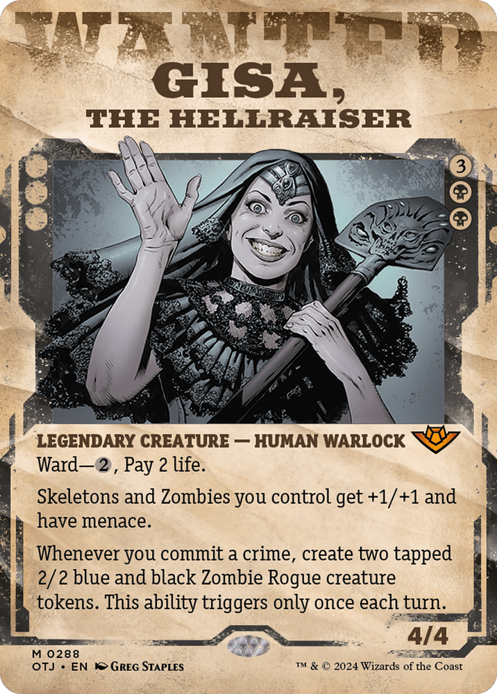 Gisa, the Hellraiser (Showcase) [Outlaws of Thunder Junction] Magic: The Gathering