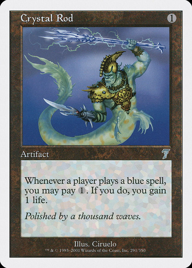 Crystal Rod [Seventh Edition] Magic: The Gathering