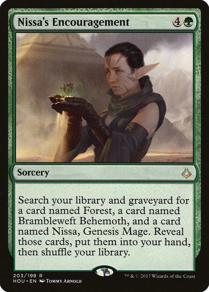Nissa's Encouragement [Hour of Devastation] Magic: The Gathering