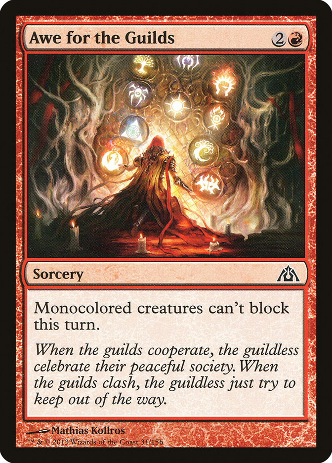 Awe for the Guilds [Dragon's Maze] Magic: The Gathering