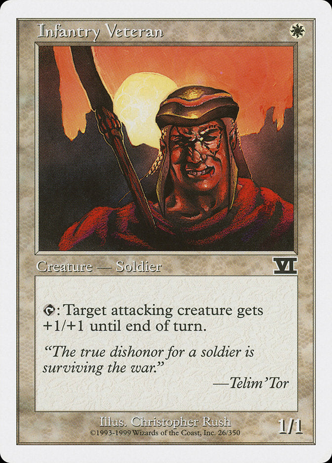 Infantry Veteran [Classic Sixth Edition] Magic: The Gathering
