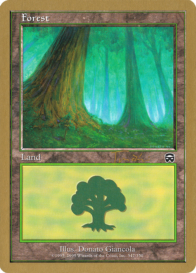 Forest (jt347a) (Jan Tomcani) [World Championship Decks 2001] Magic: The Gathering