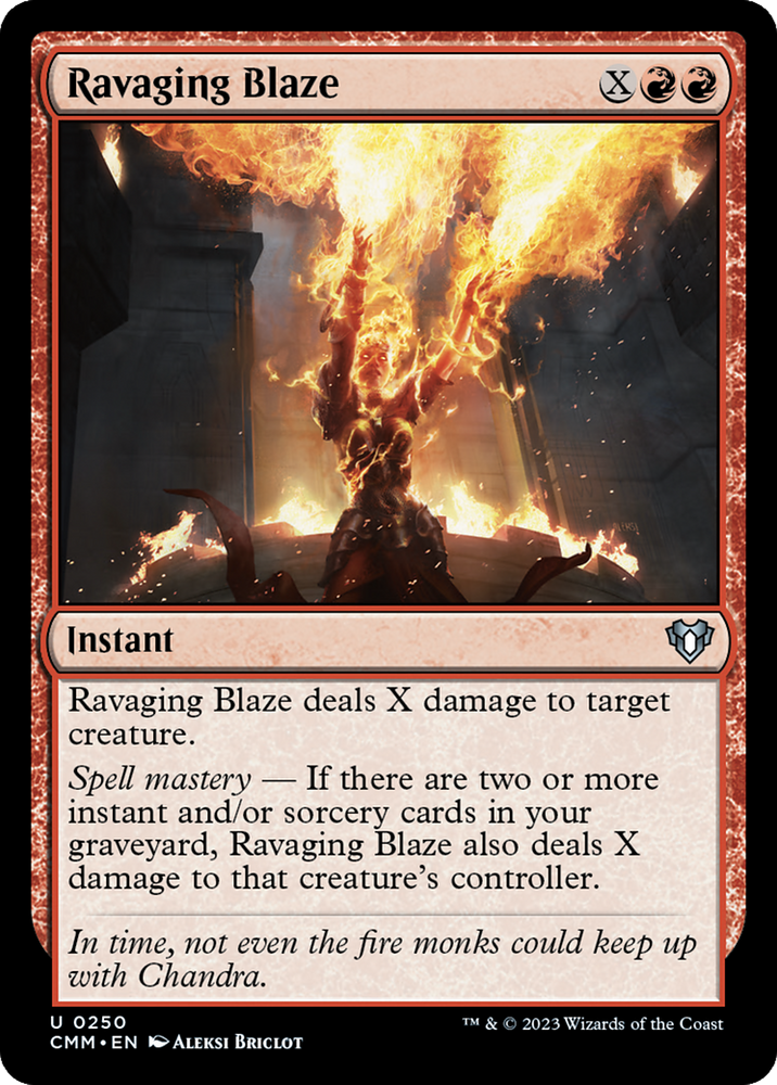 Ravaging Blaze [Commander Masters] Magic: The Gathering