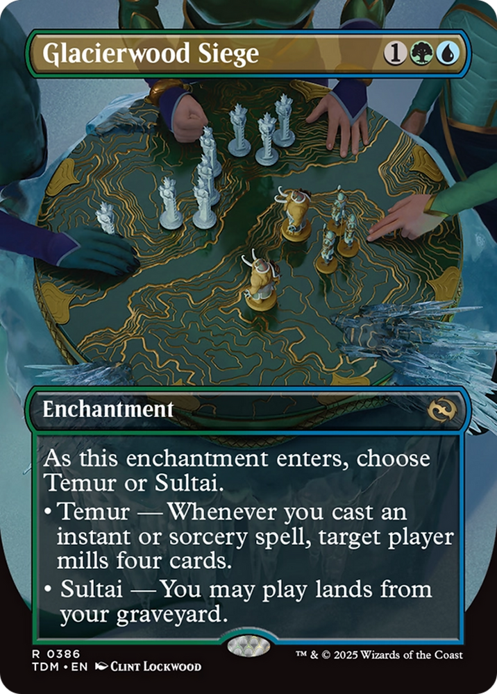 Glacierwood Siege (Borderless) [Tarkir: Dragonstorm] Magic: The Gathering