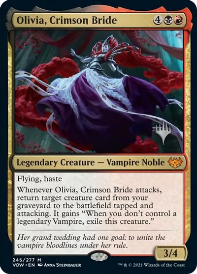 Olivia, Crimson Bride (Promo Pack) [Innistrad: Crimson Vow Promos] Magic: The Gathering