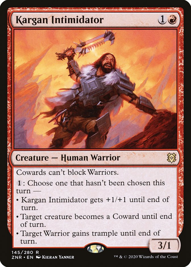 Kargan Intimidator [Zendikar Rising] Magic: The Gathering