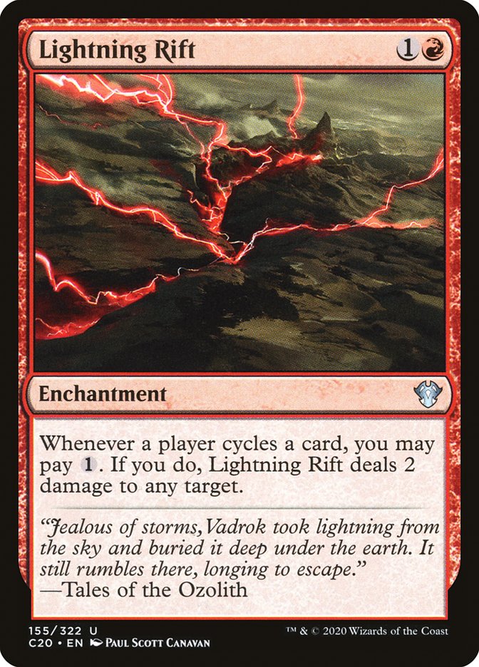 Lightning Rift [Commander 2020] Magic: The Gathering