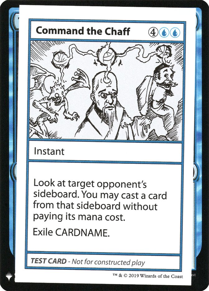 Command the Chaff [Mystery Booster Playtest Cards] Magic: The Gathering