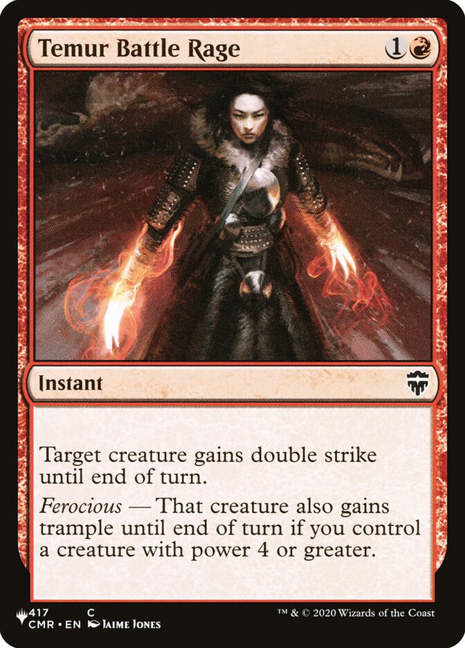 Temur Battle Rage [Secret Lair: Heads I Win, Tails You Lose] Magic: The Gathering