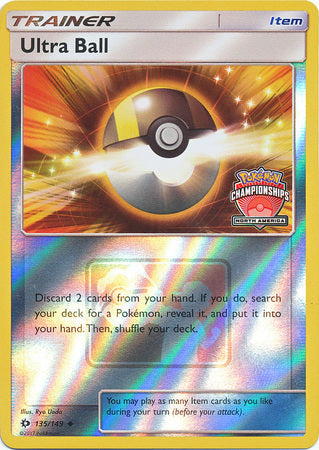 Ultra Ball (135/149) (NA Championship Promo) [Sun & Moon: Base Set] Pokémon