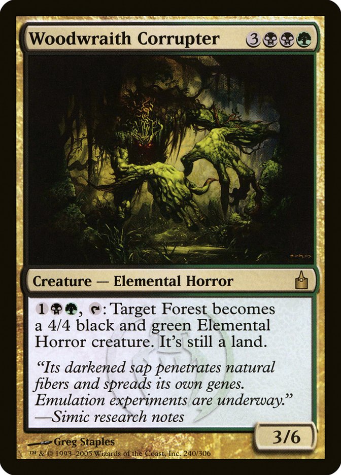 Woodwraith Corrupter [Ravnica: City of Guilds] Magic: The Gathering