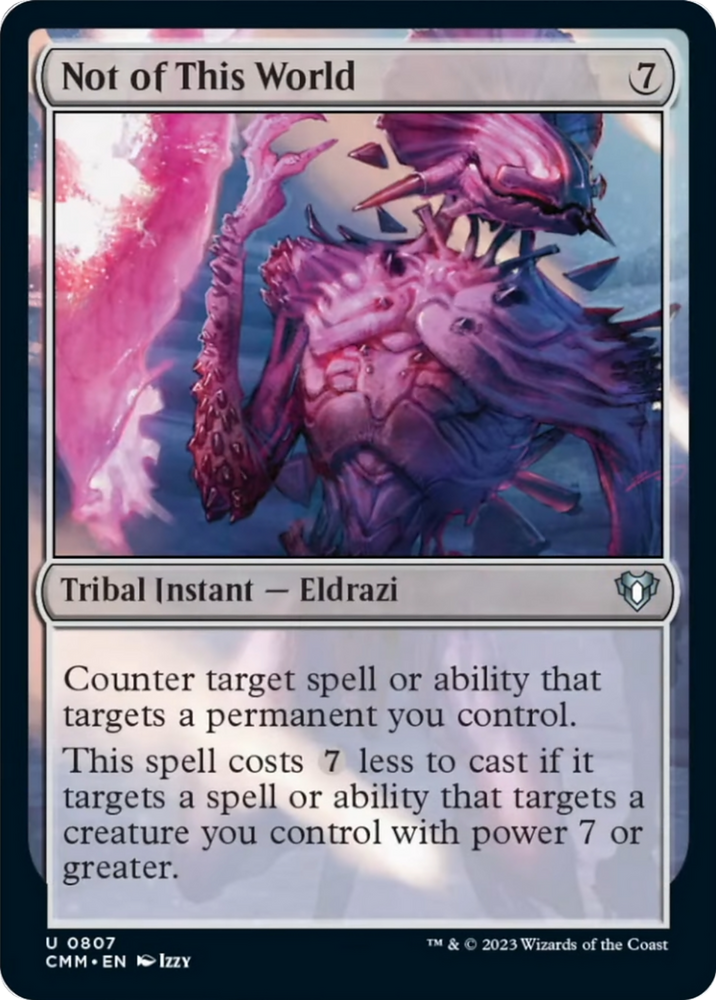 Not of This World [Commander Masters] Magic: The Gathering