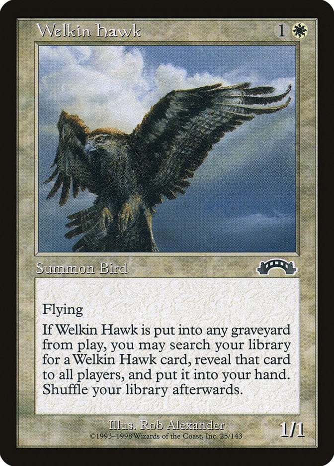 Welkin Hawk [Exodus] Magic: The Gathering