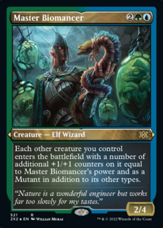Master Biomancer (Foil Etched) [Double Masters 2022] Magic: The Gathering