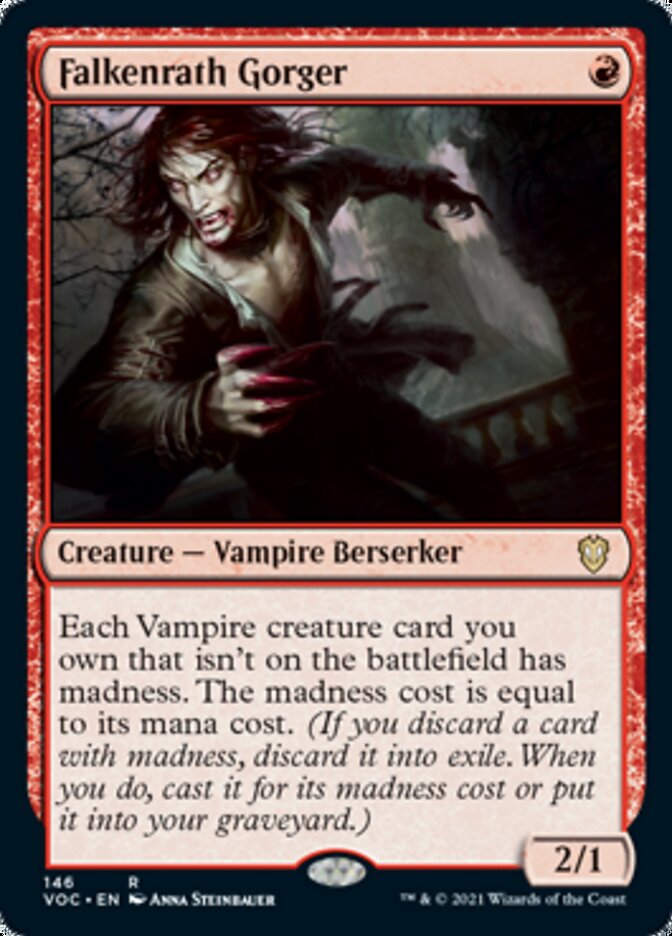 Falkenrath Gorger [Innistrad: Crimson Vow Commander] Magic: The Gathering